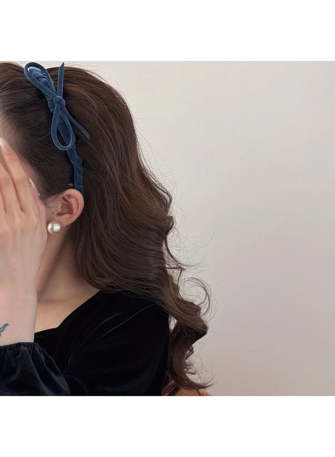 Yellow Non Slip Hair Headband For Women Elegant Bow Hairband For Updos Ponytails Buns Braids Secure Hold - Image 2